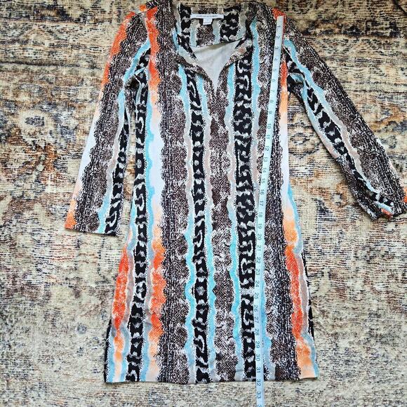 Diane Von Furstenberg Reina Oasis Snake Print Dress - Picture 4 of 12